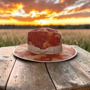 STACY ADAMS MENS "ENVOY"-TOYO 3" WIDE BRIM FEDORA HAT.